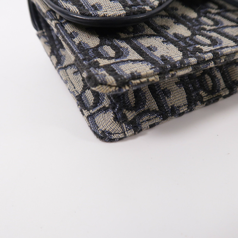 Dior 帆布Oblique Saddle Belt Bag腰包-11