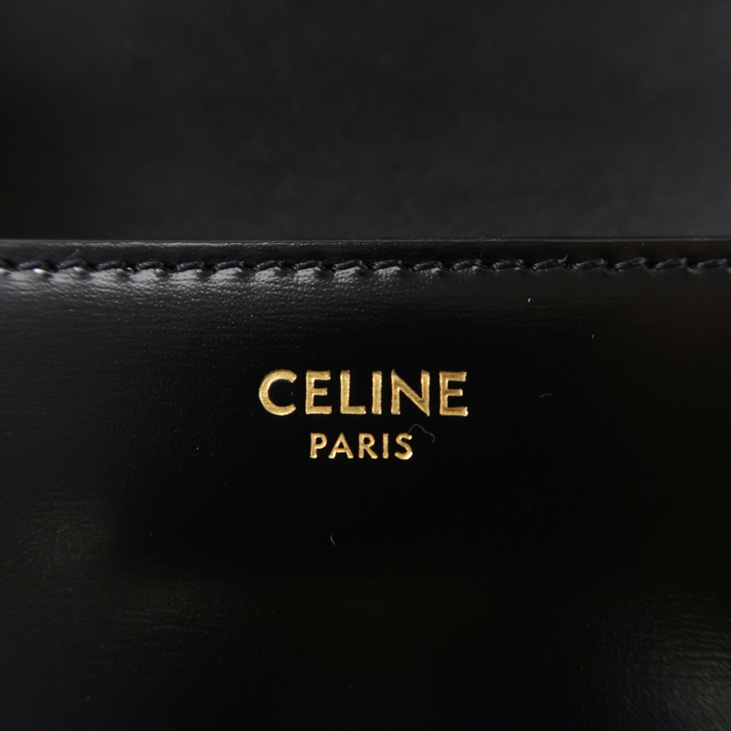 CELINE 牛皮皮革Claude鏈帶肩背袋-6