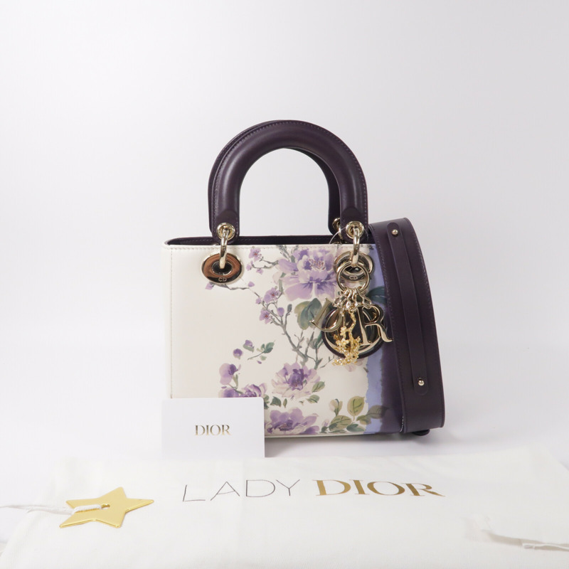 Dior 羊皮皮革Lady Dior My ABCDior Small手挽肩背兩用袋-12