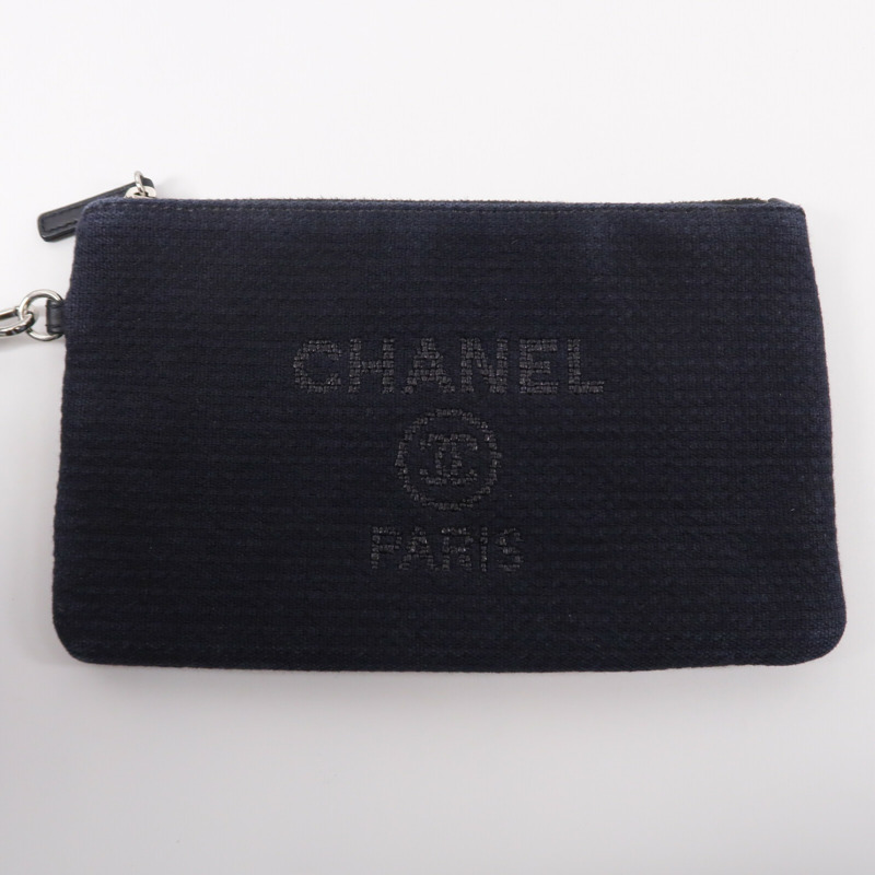 CHANEL 帆布Deauville Tote Medium鏈帶手挽肩背兩用袋-9