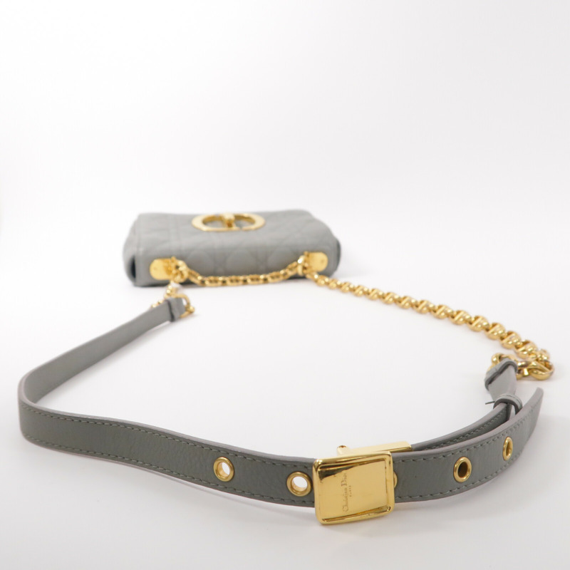 Dior 牛皮皮革Caro Small鏈帶肩背袋-9