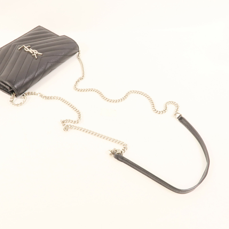 SAINT LAURENT 牛皮皮革Cassandre肩背袋-5