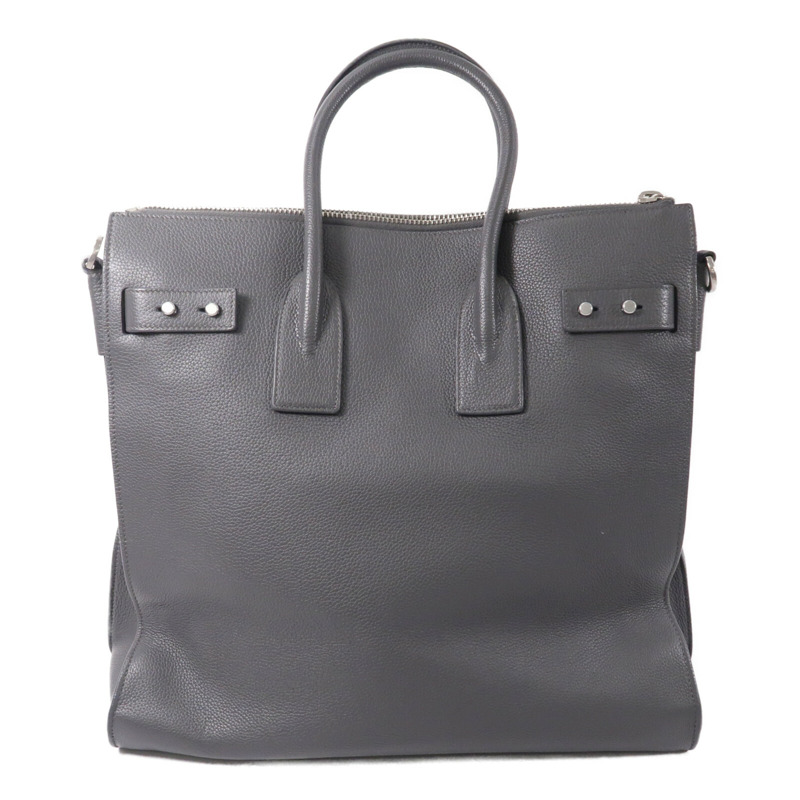 SAINT LAURENT 牛皮皮革Sac De Jour Souple North-South手挽肩背兩用袋-1