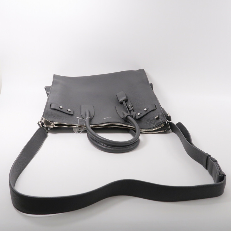 SAINT LAURENT 牛皮皮革Sac De Jour Souple North-South手挽肩背兩用袋-10