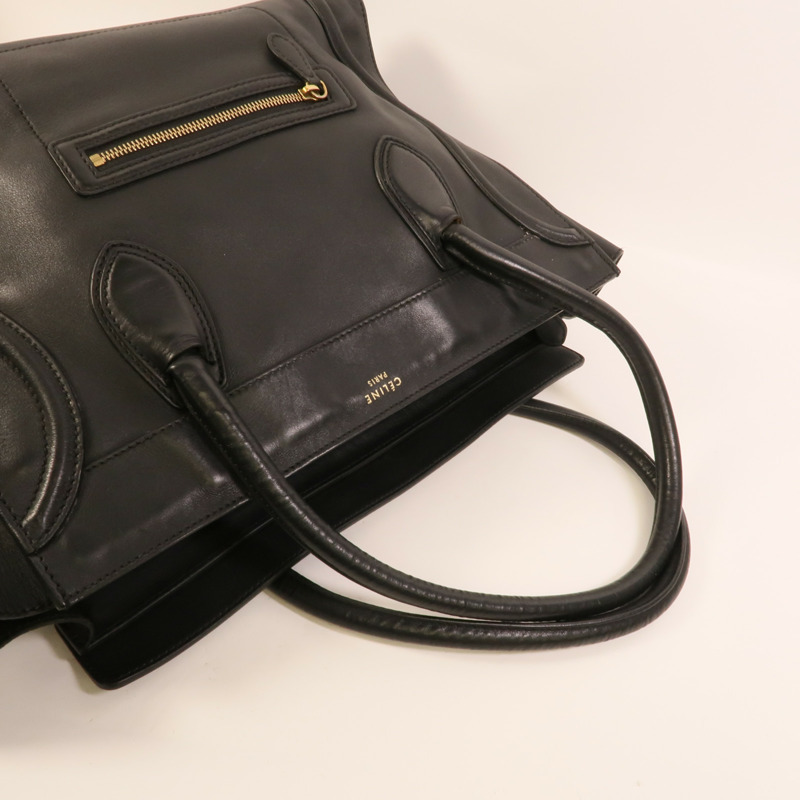 CELINE 牛皮皮革Shoulder Luggage肩背袋-5
