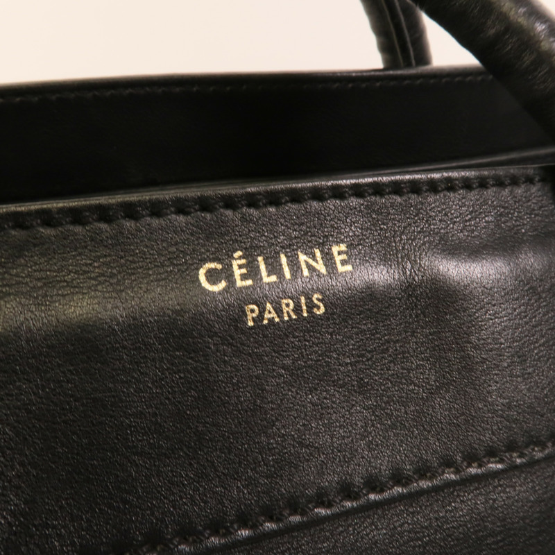 CELINE 牛皮皮革Shoulder Luggage肩背袋-6