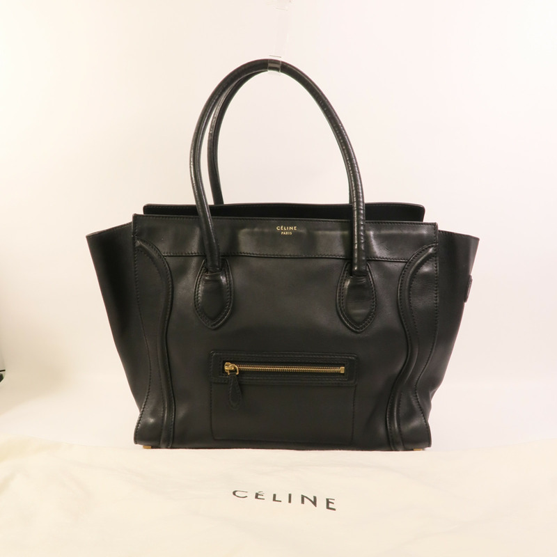 CELINE 牛皮皮革Shoulder Luggage肩背袋-7