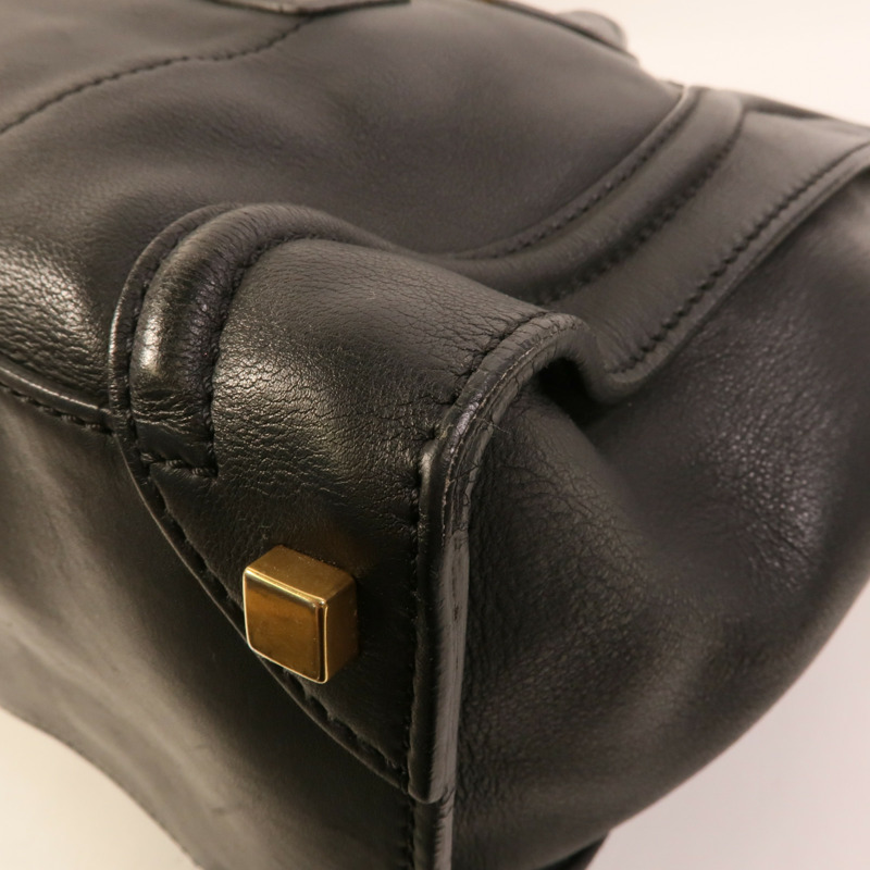 CELINE 牛皮皮革Shoulder Luggage肩背袋-9