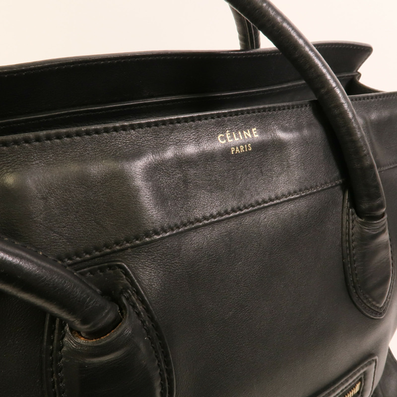 CELINE 牛皮皮革Shoulder Luggage肩背袋-12