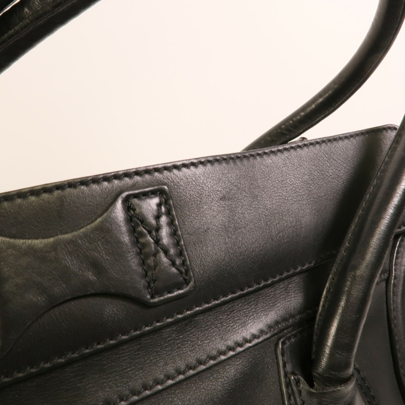 CELINE 牛皮皮革Shoulder Luggage肩背袋-13