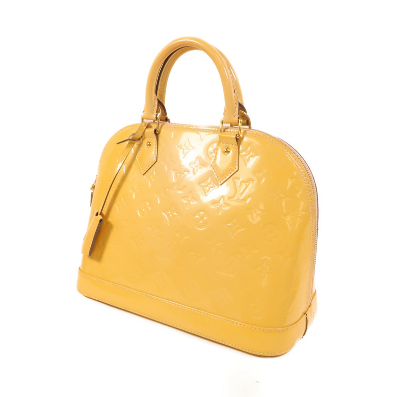 LOUIS VUITTON Monogram Vernis Alma PM金扣手挽袋-2