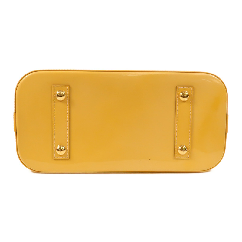 LOUIS VUITTON Monogram Vernis Alma PM金扣手挽袋-3