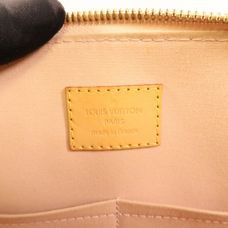 LOUIS VUITTON Monogram Vernis Alma PM金扣手挽袋-9