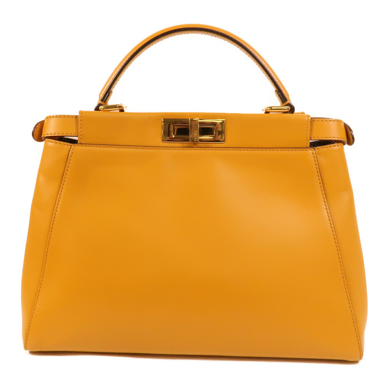 FENDI 牛皮皮革Peekaboo手挽肩背兩用袋-1