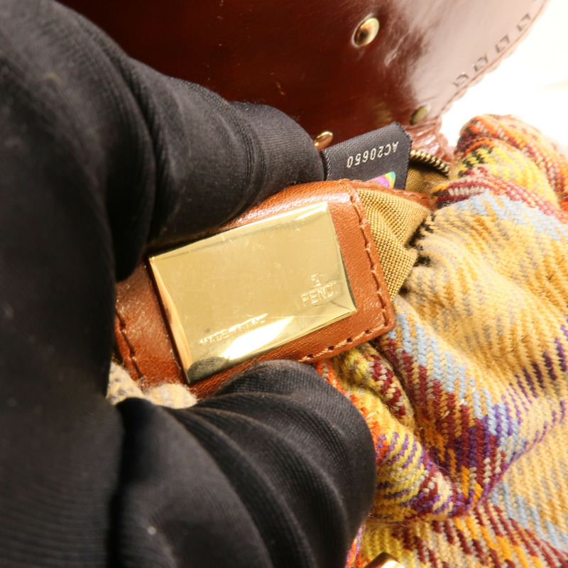 FENDI 棉質Vintage Bag手挽袋-7
