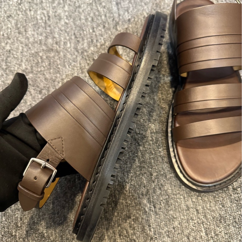 愛馬仕 HERMES 男款牛皮涼鞋 42碼-2