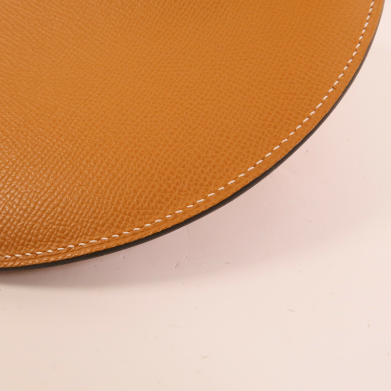HERMES Epsom皮革Petite Course肩背袋Gold-12