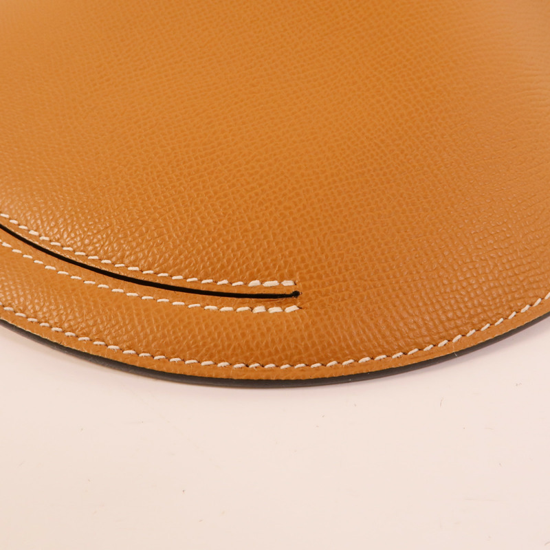 HERMES Epsom皮革Petite Course肩背袋Gold-13