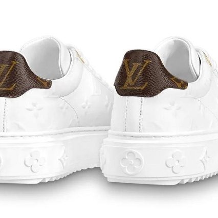 全新 現貨 LV TIME OUT Monogram 浮雕 印花 球鞋 板鞋 38號 小白鞋 1A9HC0-7