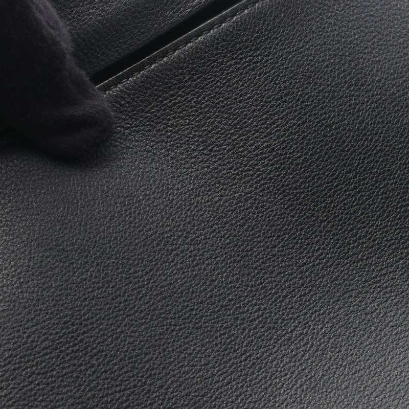 LOEWE T MESSENGER 斜背單肩包,黑色真皮,二手,男女通用-6