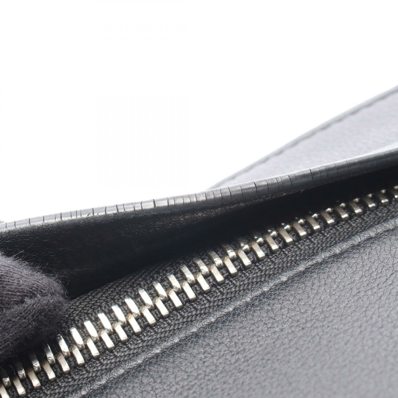 LOEWE T MESSENGER 斜背單肩包,黑色真皮,二手,男女通用-9