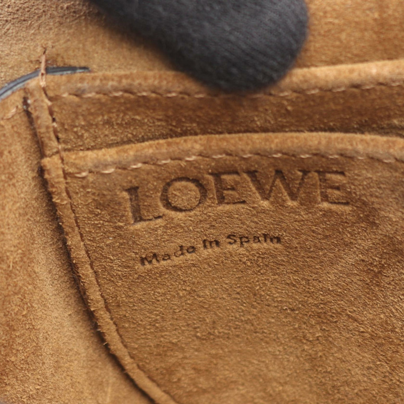 LOEWE 門型迷你單肩斜背包,酒紅色皮革,二手女款-3