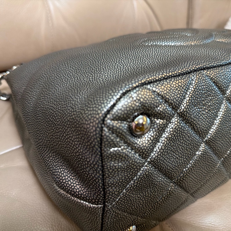 CHANEL 銀扣鏈袋肩背包 Chain Shoulder Bag-10