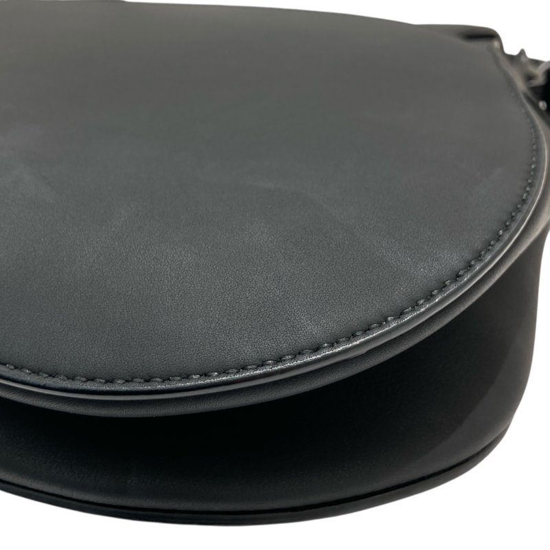 CHRISTIAN DIOR 迪奧 M0455SLLO-989U SADDLE BAG 中號馬鞍包 霧面小牛皮 黑色 黑釦-9