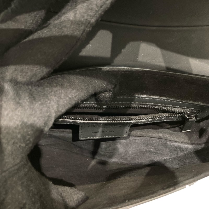 CHRISTIAN DIOR 迪奧 M0455SLLO-989U SADDLE BAG 中號馬鞍包 霧面小牛皮 黑色 黑釦-11
