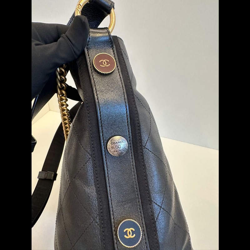 Chanel Hobo 黑金-5