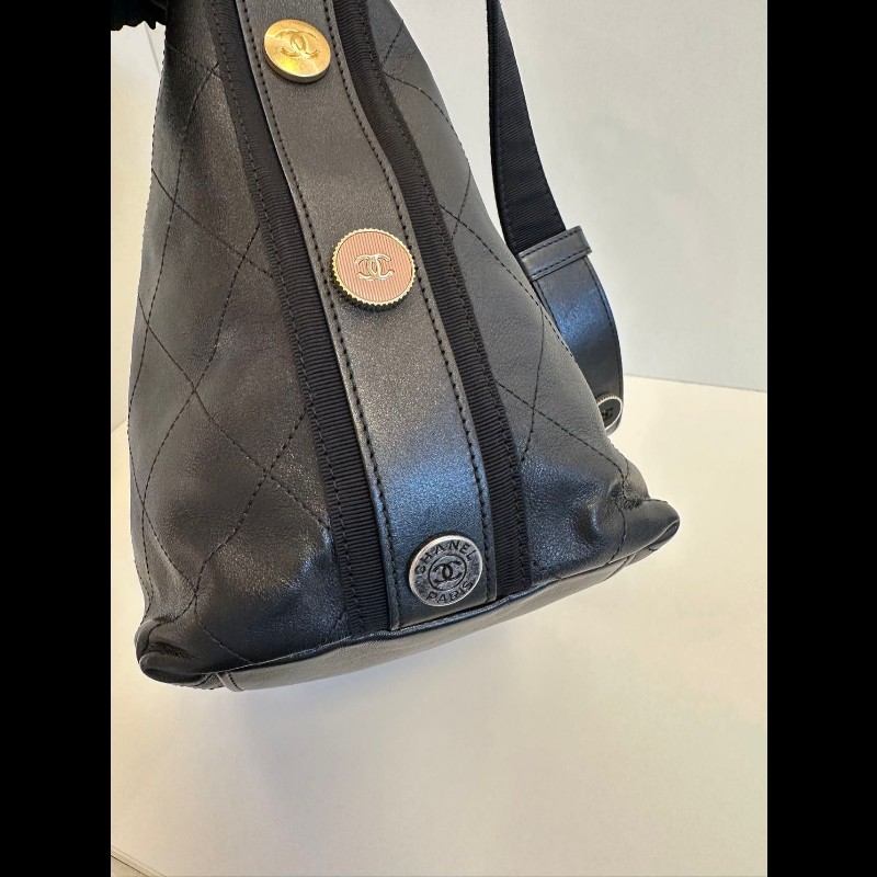 Chanel Hobo 黑金-9