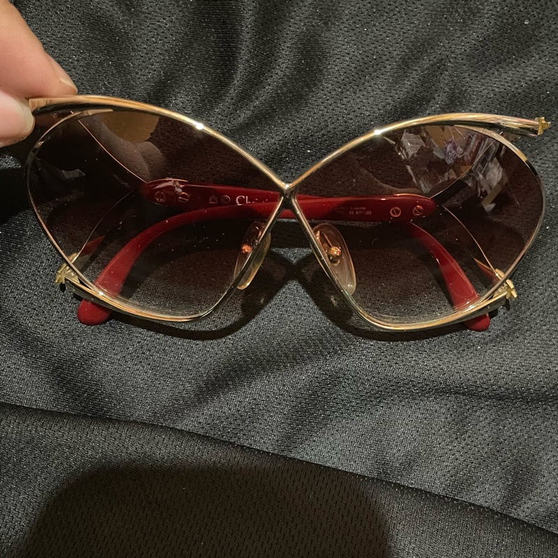 Christian Dior VINTAGE  酒紅墨鏡-6