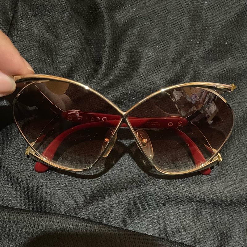 Christian Dior VINTAGE  酒紅墨鏡-15