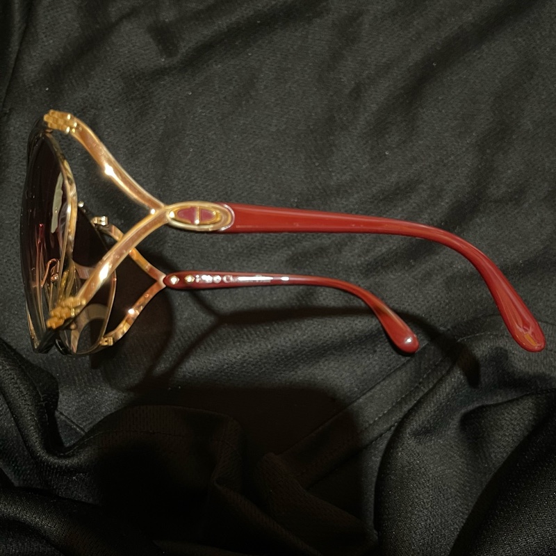 Christian Dior VINTAGE  酒紅墨鏡-18
