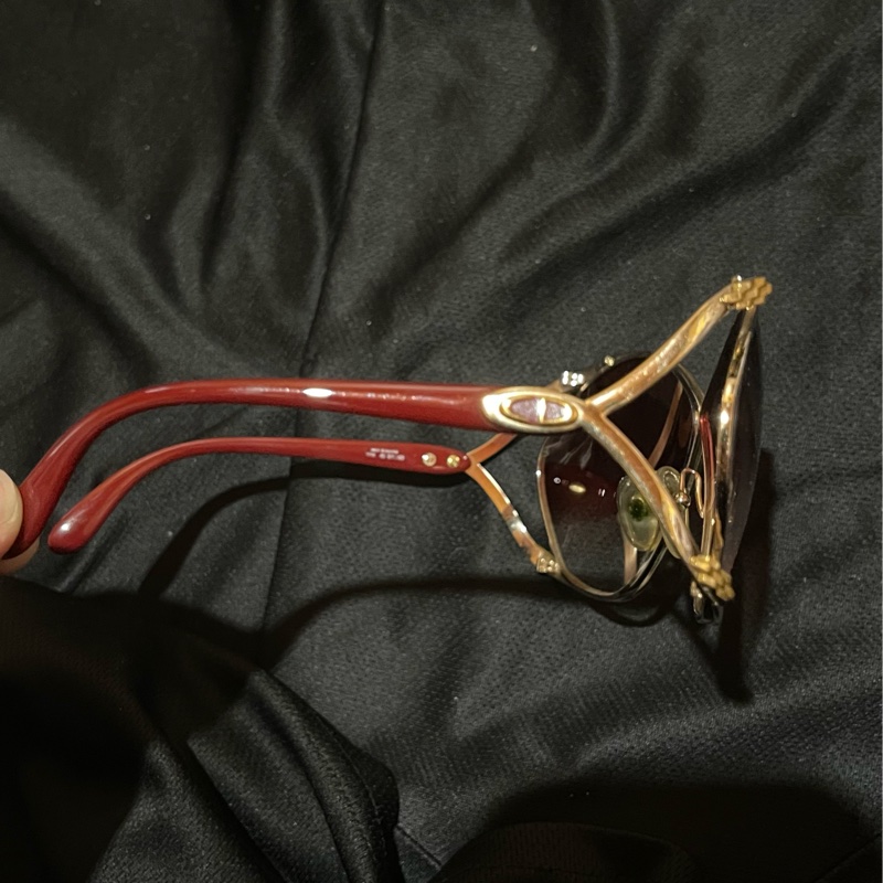 Christian Dior VINTAGE  酒紅墨鏡-19