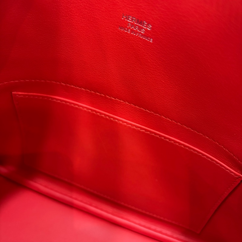 HERMES 愛馬仕 銀釦 BOLIDE 27 S5 番茄紅 SWIFT皮 柏莉包 柏麗包 手提包 斜背包 肩背包-39