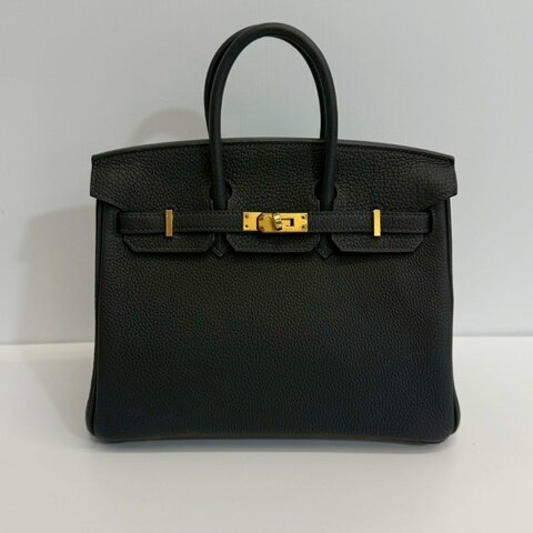 Hermes Birkin25 金釦 膠膜未撕 W刻 Togo皮 臺灣購證正本 全配