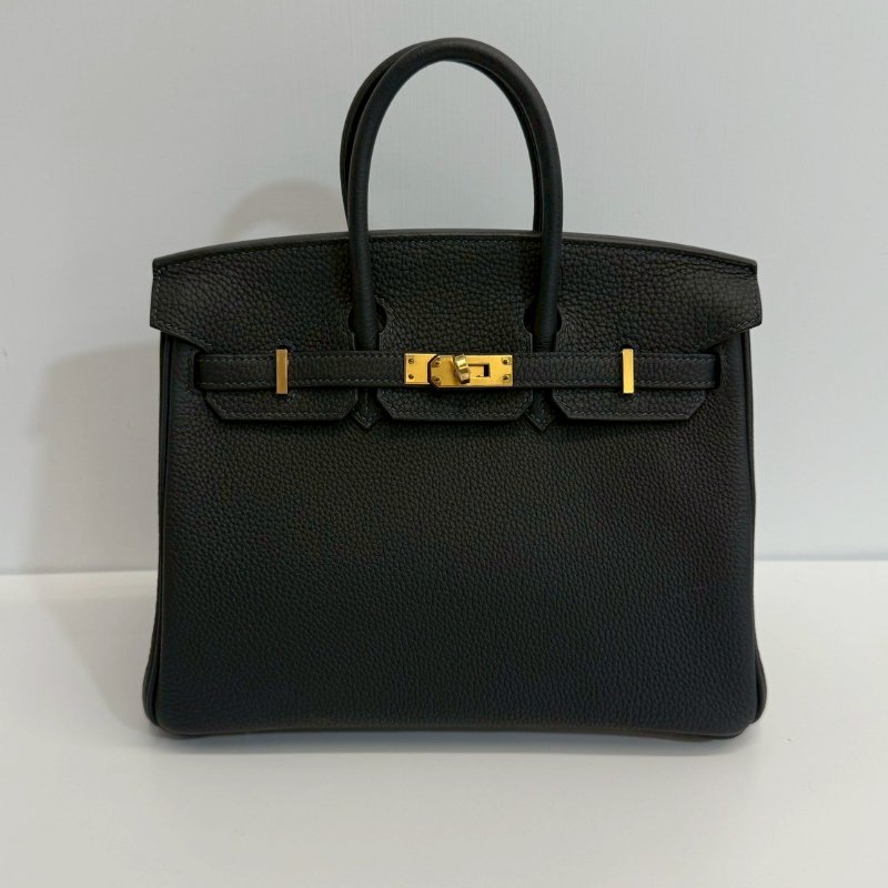 Hermes Birkin25 金釦 膠膜未撕 W刻 Togo皮 臺灣購證正本 全配-0