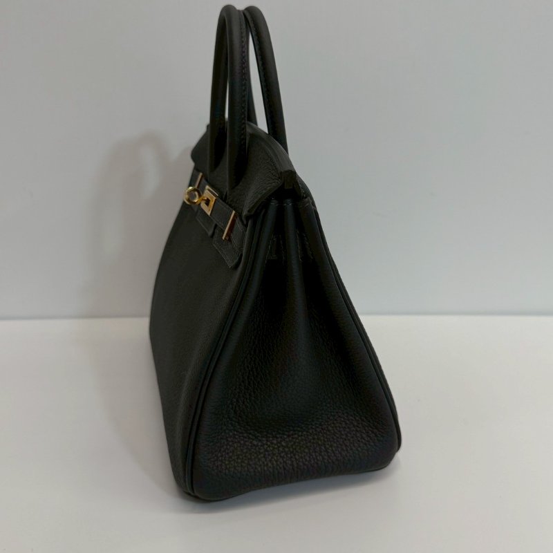 Hermes Birkin25 金釦 膠膜未撕 W刻 Togo皮 臺灣購證正本 全配-4