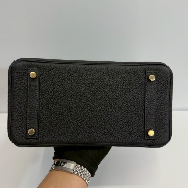 Hermes Birkin25 金釦 膠膜未撕 W刻 Togo皮 臺灣購證正本 全配-12