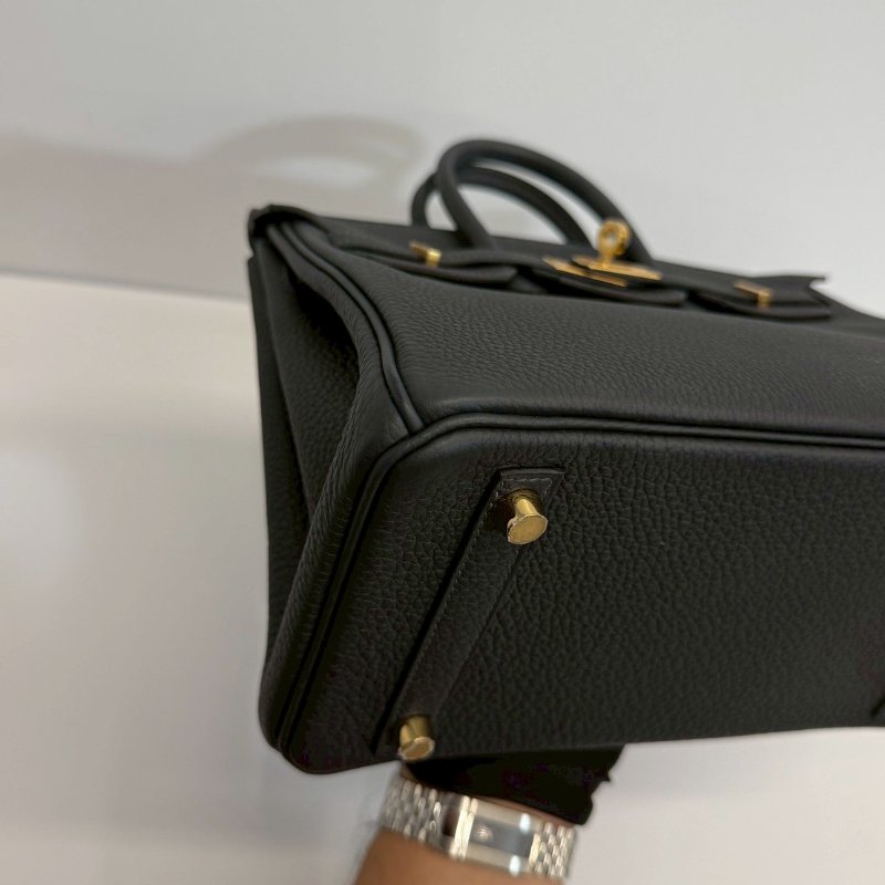 Hermes Birkin25 金釦 膠膜未撕 W刻 Togo皮 臺灣購證正本 全配-18