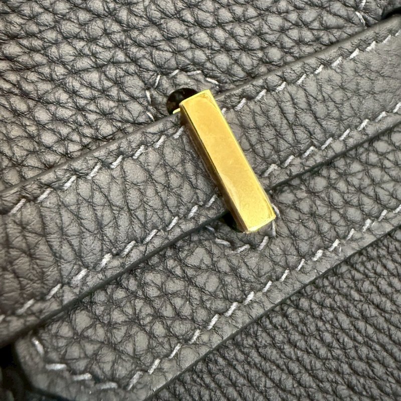 Hermes Birkin25 金釦 膠膜未撕 W刻 Togo皮 臺灣購證正本 全配-23