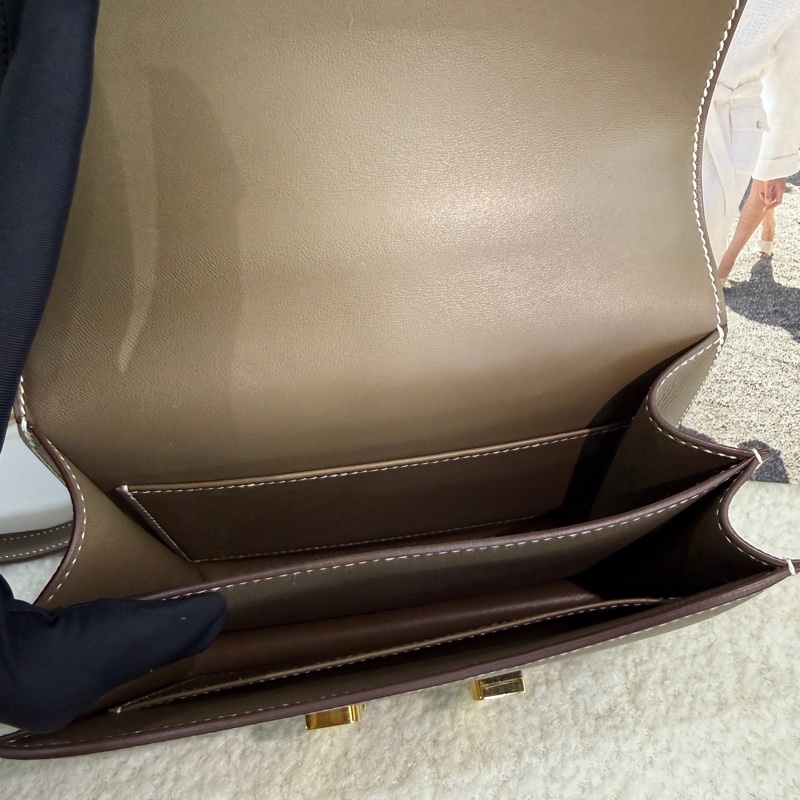 98新愛馬仕Hermès Constance Mini 康康大象灰金扣19 U刻-17