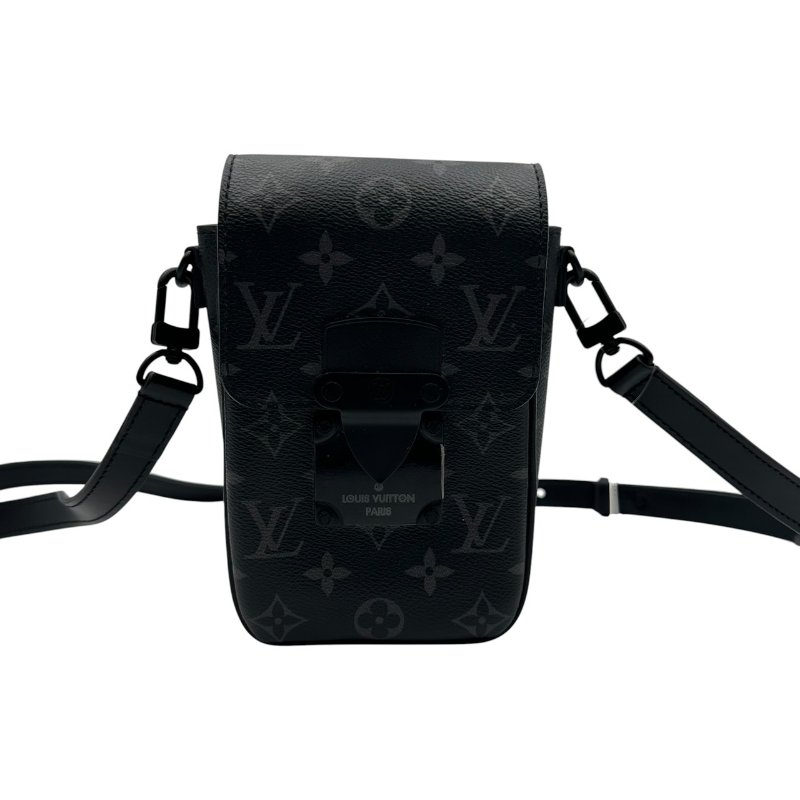 【美收精品】Louis Vuitton 黑色老花直式單肩包C-536【隔月月中將轉賣至日本 上架期限30天】-0