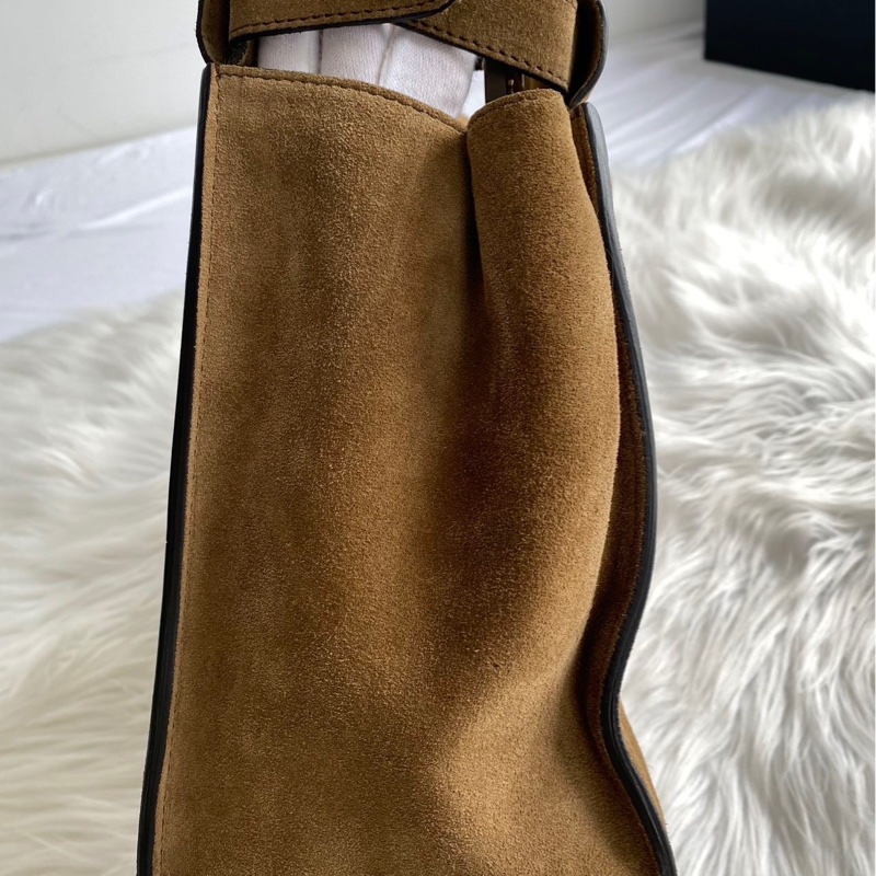 Fendi 芬迪 Peekaboo 棕色 絨面革限量版 質感極佳-4