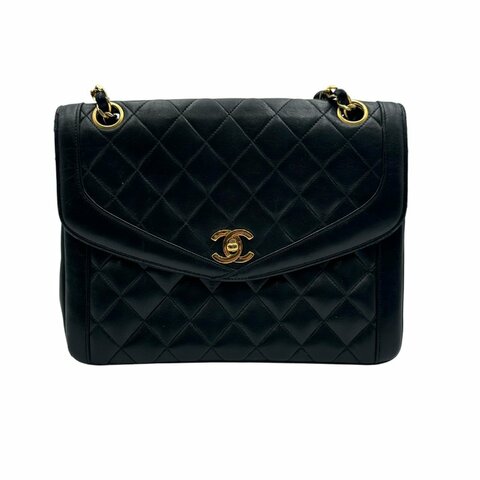 【美收精品】CHANEL  復古鏈條單肩包小羊皮絎縫肩背包 C-539【隔月月中將轉賣至日本 上架期限30天】