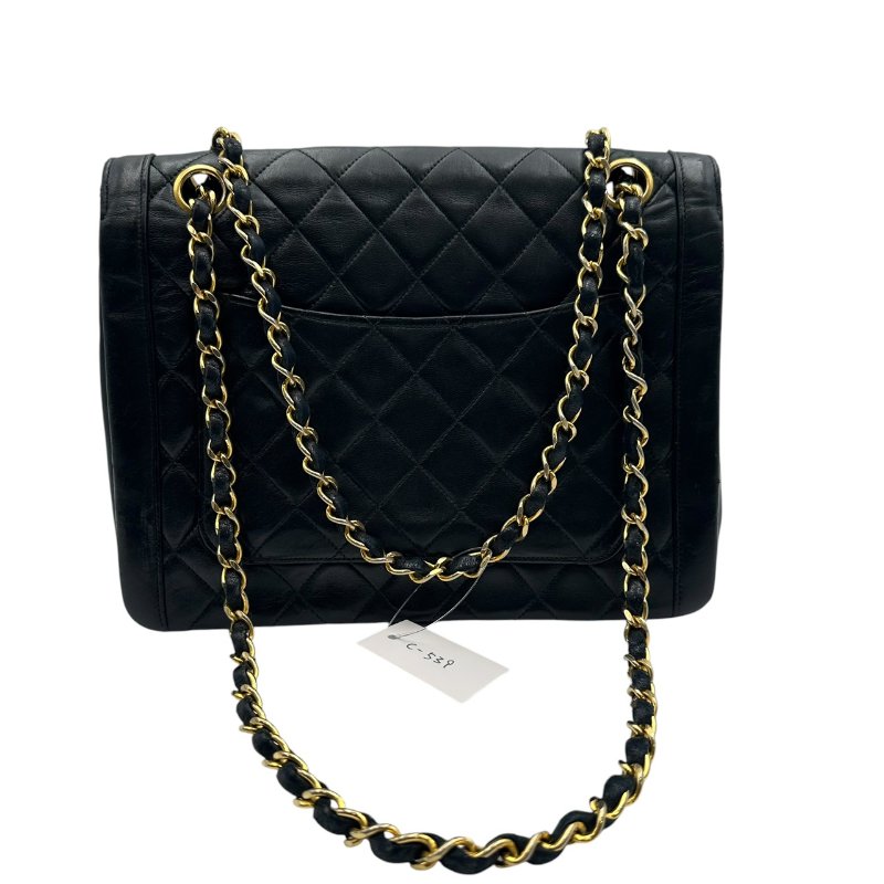 【美收精品】CHANEL 復古鏈條單肩包小羊皮絎縫肩背包 C-539【隔月月中將轉賣至日本 上架期限30天】-2