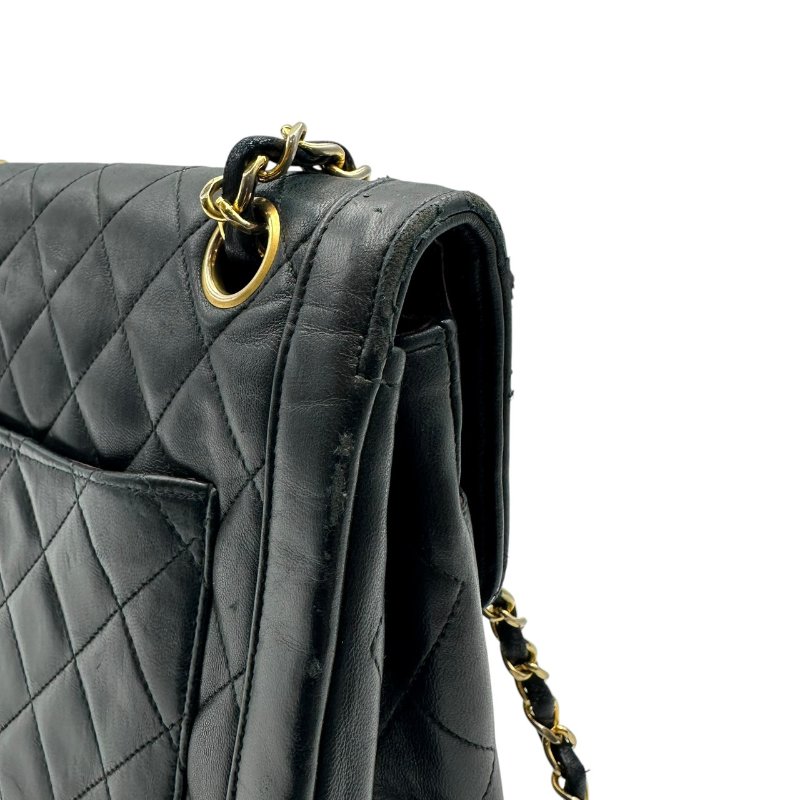 【美收精品】CHANEL 復古鏈條單肩包小羊皮絎縫肩背包 C-539【隔月月中將轉賣至日本 上架期限30天】-8