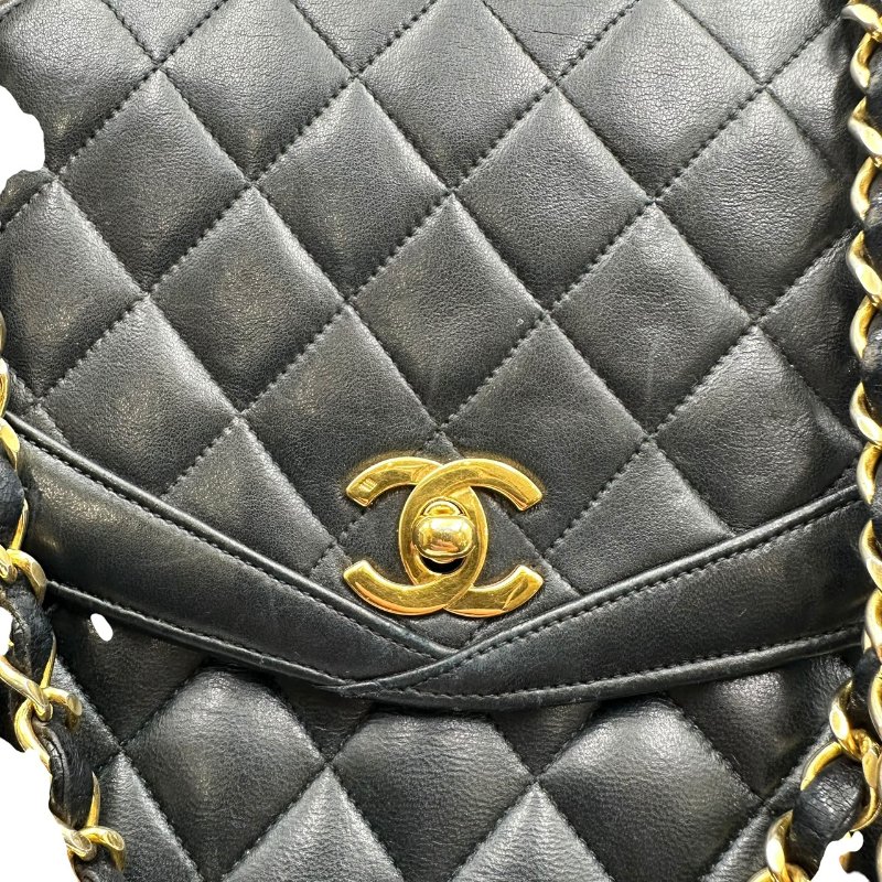 【美收精品】CHANEL 復古鏈條單肩包小羊皮絎縫肩背包 C-539【隔月月中將轉賣至日本 上架期限30天】-9