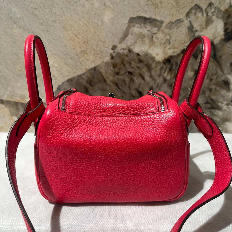 Hermes玫瑰粉TC Mini Lindy-3